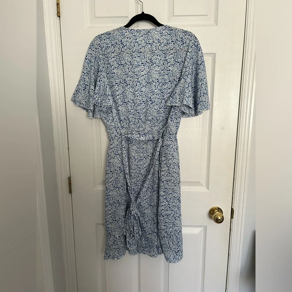 Light Blue Floral Sundress - Picture 2 of 3